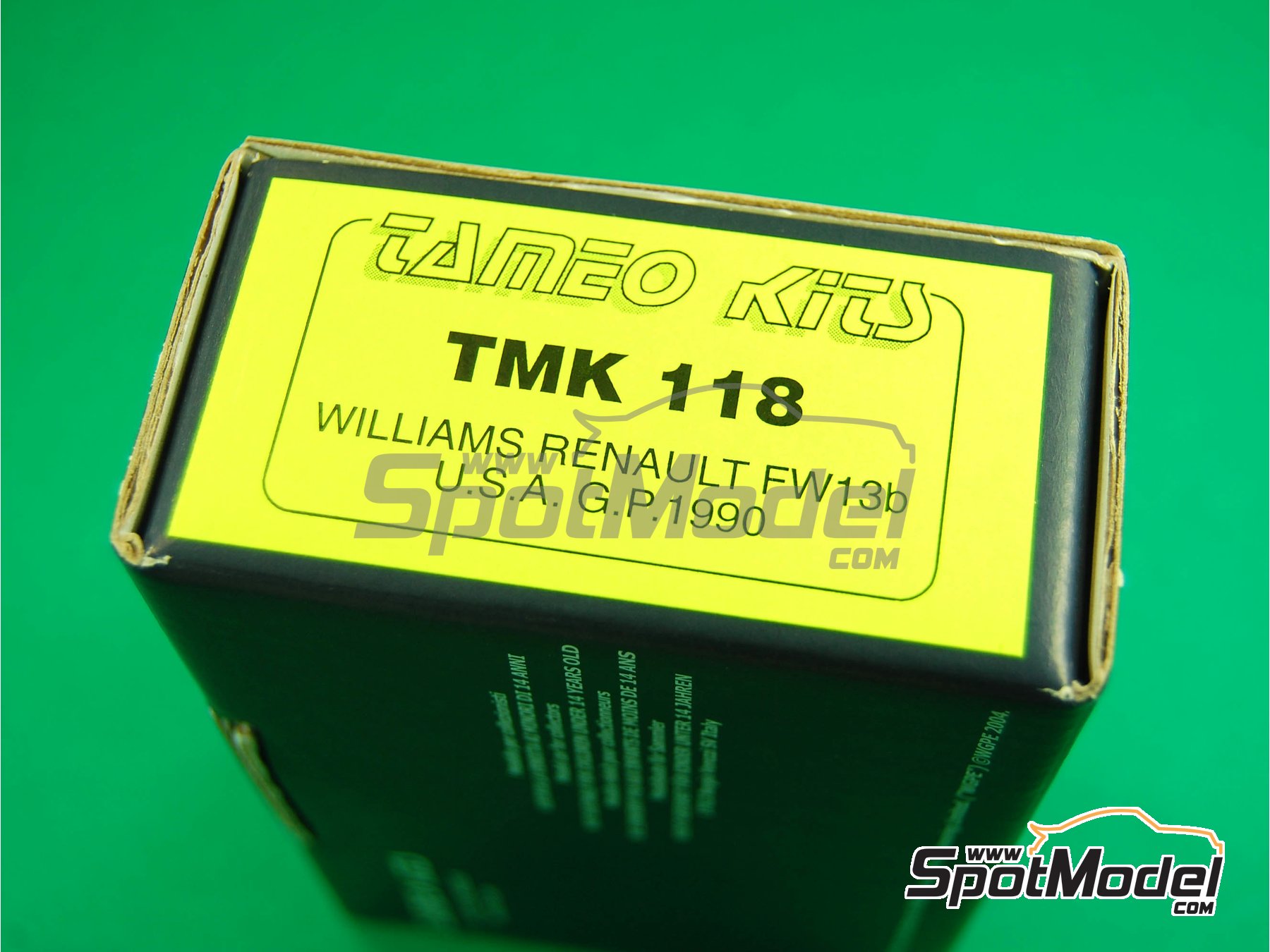 Tameo Kits TMK118: Car scale model kit 1/43 scale - Williams